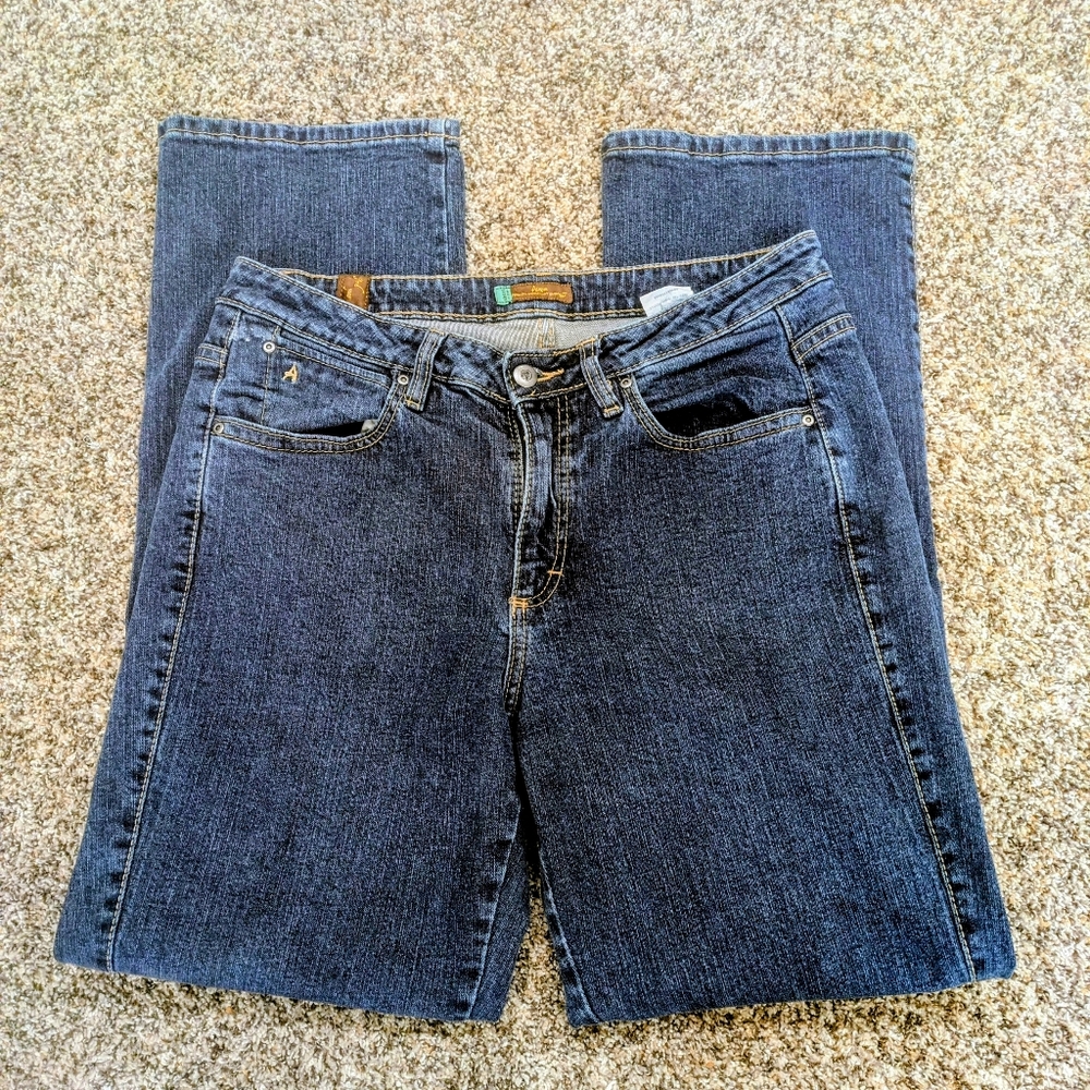 Womans Sz 12P AURA Jeans Pants by Wrangler 99% Cotton Denim 34"X31" Boot Cut